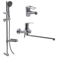 Комплект змішувачів для ванної Cron Hansberg SET-3 (CR0844) Комплект змішувачів для ванної Cron Hansberg SET-3 (CR0844)