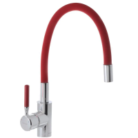 Змішувач для кухні з силіконовим виливом Mixxus Premium RIO 011 Червоний (MI5817) Змішувач для кухні з силіконовим виливом Mixxus Premium RIO 011 Червоний (MI5817)