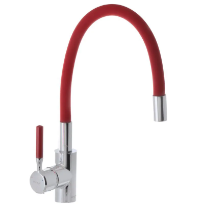 Змішувач для кухні з силіконовим виливом Mixxus Premium RIO 011 Червоний (MI5817) Змішувач для кухні з силіконовим виливом Mixxus Premium RIO 011 Червоний (MI5817)