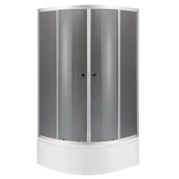 Душова кабіна з високим піддоном Mixxus PLAIN SCT01-90x90x195-GR SATIN сіре тоноване скло 4мм (MI68 Душова кабіна з високим піддоном Mixxus PLAIN SCT01-90x90x195-GR SATIN сіре тоноване скло 4мм (MI68