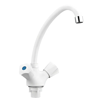 Змішувач для кухні PLAMIX Omega-271 White (з підведенням) (PM0610) Змішувач для кухні PLAMIX Omega-271 White (з підведенням) (PM0610)