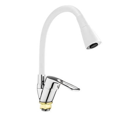 Змішувач для кухні Mixxus Dany 011 (NUT) REFL.WHITE (без підведення) (MI6576) Змішувач для кухні Mixxus Dany 011 (NUT) REFL.WHITE (без підведення) (MI6576)