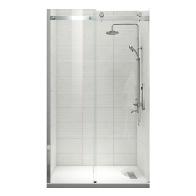 Двері в нішу Koer SR SD01-120x200-TR-02 прозоре скло Easy Clean 8мм, нікель (KR5379) Двері в нішу Koer SR SD01-120x200-TR-02 прозоре скло Easy Clean 8мм, нікель (KR5379)