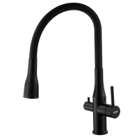 Змішувач для кухні Koer KI-72024-05 з виходом для питної води (нерж. сталь) (KR5012) Змішувач для кухні Koer KI-72024-05 з виходом для питної води (нерж. сталь) (KR5012)