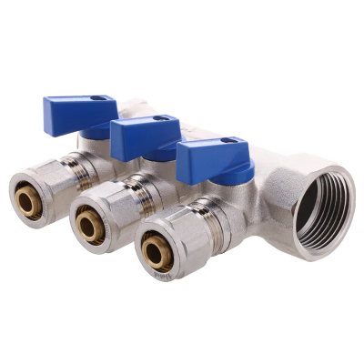 Колектор з кульовими кранами і фитингом Koer KR.1126-3 1 Колектор з кульовими кранами і фитингом Koer KR.1126-3 1