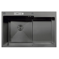 Мийка MIXXUS MH7849L-HK NANO-BLACK (3.0/0.9) з нержавіючої сталі  Мийка MIXXUS MH7849L-HK NANO-BLACK (3.0/0.9) з нержавіючої сталі