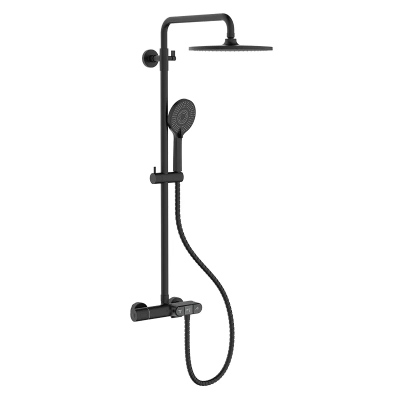 Душова колона з термостатичним змішувачем Koer KB-55014-05 (Колір чорний) (KR4733) Душова колона з термостатичним змішувачем Koer KB-55014-05 (Колір чорний) (KR4733)