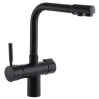 Змішувач для кухні Haiba Hans 021 з вих. для питної води (чорний) (HB0820) Змішувач для кухні Haiba Hans 021 з вих. для питної води (чорний) (HB0820)