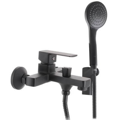 Змішувач для ванни Haiba Kubus 009 Euro Чорний (HB3932) Змішувач для ванни Haiba Kubus 009 Euro Чорний (HB3932)