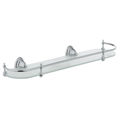 Полиця скляна з обмежувачем Zerix LR1507 (LL1406) Полиця скляна з обмежувачем Zerix LR1507 (LL1406)