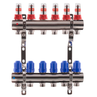 Колекторний блок з витратомірами Koer KR.1110-06 1 Колекторний блок з витратомірами Koer KR.1110-06 1