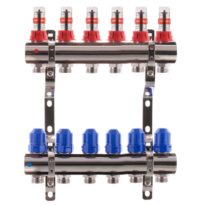 Колекторний блок з витратомірами Koer KR.1110-06 1