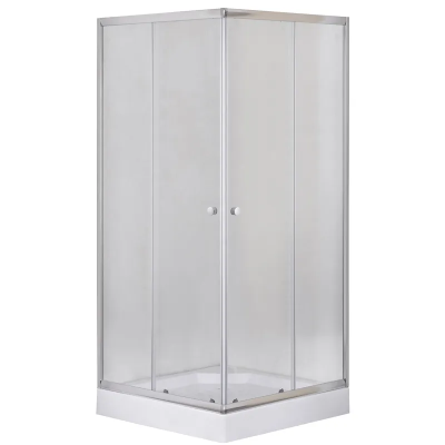 Душова кабіна з низьким піддоном Mixxus CUBIC SCT01-100x100x195-FB CHROME матове скло 4мм (MI6904) Душова кабіна з низьким піддоном Mixxus CUBIC SCT01-100x100x195-FB CHROME матове скло 4мм (MI6904)