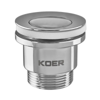 Донний клапан для умивальника Koer PW-02-01 1 1/4'' (кнопка) (Колір хром) (KR3399) Донний клапан для умивальника Koer PW-02-01 1 1/4'' (кнопка) (Колір хром) (KR3399)