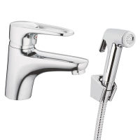 Змішувач для умивальника Haiba Opus 001 з виходом для гігієн. лійки (HB0682) Змішувач для умивальника Haiba Opus 001 з виходом для гігієн. лійки (HB0682)