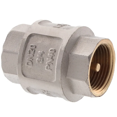 Клапан зворотний Koer (нікельований) 3/4