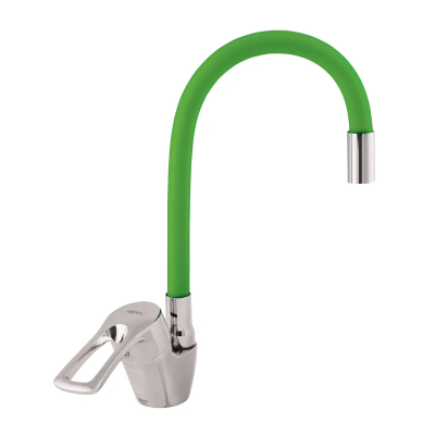 Змішувач для кухні Zerix YUB 181 з зеленим гнучким виливом (ZX0437) Змішувач для кухні Zerix YUB 181 з зеленим гнучким виливом (ZX0437)