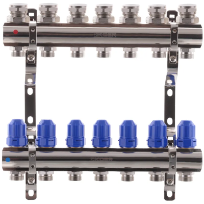 Колекторний блок з термостатичними клапанами Koer KR.1100-07 1 Колекторний блок з термостатичними клапанами Koer KR.1100-07 1