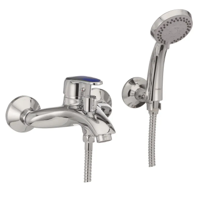 Змішувач для ванни Haiba Magic 009 з синьою ручкою (HB0697) Змішувач для ванни Haiba Magic 009 з синьою ручкою (HB0697)