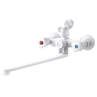 Змішувач для ванни PLAMIX OMEGA-140 EURO SET WHITE (со шлангом, лейкой и кронштейном) (MX9579) Змішувач для ванни PLAMIX OMEGA-140 EURO SET WHITE (со шлангом, лейкой и кронштейном) (MX9579)