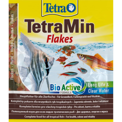 Корм Tetra Min Flakes для акваріумних рибок, 12 г (пластівці) Корм Tetra Min Flakes для акваріумних рибок, 12 г (пластівці)
