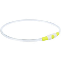 Нашийник Trixie Flash Light Ring USB для собак мигаючий силіконовий зелений розмір  L–XL 65 см/8 мм