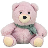 Іграшка Trixie для собак Різдвяний ведмедик з пискавкою, плюшева, 19 см