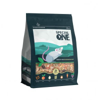 Повнораціонний корм Speciаl One для декоративних пацючків, 500 г Повнораціонний корм Speciаl One для декоративних пацючків, 500 г