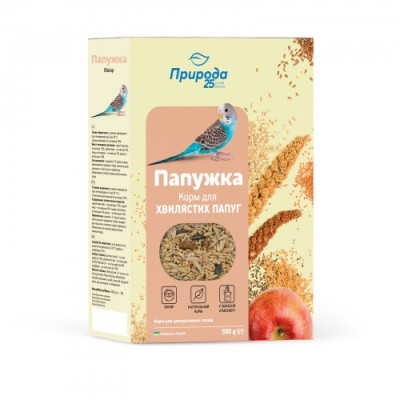 Корм Природа «Папужка. Юніор» для молодих хвилястих папуг, 500 г Корм Природа «Папужка. Юніор» для молодих хвилястих папуг, 500 г