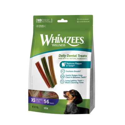 Ласощі Whimzees Stix д/собак у формі паличок XS 56 шт Ласощі Whimzees Stix д/собак у формі паличок XS 56 шт