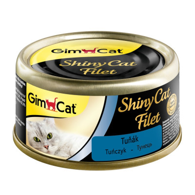 Корм вологий GimCat Shiny Cat Filet для котів з тунцем 70 г Корм вологий GimCat Shiny Cat Filet для котів з тунцем 70 г