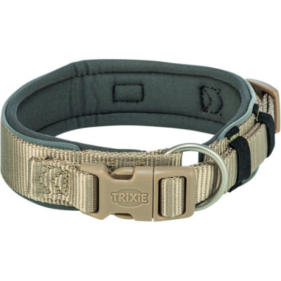 Нашийник Trixie Premium екстраширокий для собак M–L 40–48 см 40 мм пісочно-сірий Нашийник Trixie Premium екстраширокий для собак M–L 40–48 см 40 мм пісочно-сірий