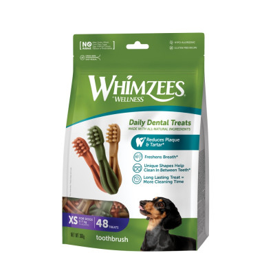 Ласощі Whimzees Toothbrush д/собак у формі зубної щітки XS 48 шт Ласощі Whimzees Toothbrush д/собак у формі зубної щітки XS 48 шт