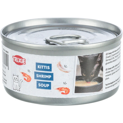 Корм вологий Trixie Shrimp Soup with chicken and shrimp для котів  Креветочний суп з куркою та креветками, 80 г