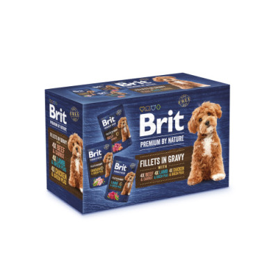 Корм вологий Brit Premium Fillets in Gravy Multipack для собак малих порід філе в соусі Мультипак 12 шт х 85 г Корм вологий Brit Premium Fillets in Gravy Multipack для собак малих порід філе в соусі Мультипак 12 шт х 85 г