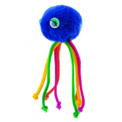 Іграшка Природа Восьминіг на резинці для кота, 5 см Іграшка Природа Восьминіг на резинці для кота, 5 см