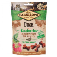 Ласощі Carnilove Cat Crunchy Snack для котів, качка та малина, 50 г Ласощі Carnilove Cat Crunchy Snack для котів, качка та малина, 50 г