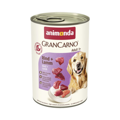 Корм вологий GranCarno Adult Beef Lamb для дорослих собак з яловичиною і ягнятиною 400 г Корм вологий GranCarno Adult Beef Lamb для дорослих собак з яловичиною і ягнятиною 400 г