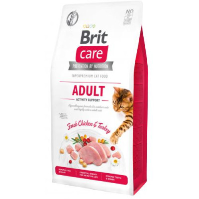 Сухий корм Brit Care Cat GF Adult Activity Support для котів, які живуть на вулиці, індичка та курка, 7 кг Сухий корм Brit Care Cat GF Adult Activity Support для котів, які живуть на вулиці, індичка та курка, 7 кг