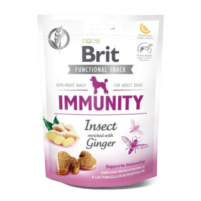 Функціональні ласощі Brit Care Immunity комахи з імбиром для собак, 150 г Функціональні ласощі Brit Care Immunity комахи з імбиром для собак, 150 г