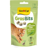 Ласощі GimCat GrasBits для котів таблетки з травою 40 г Ласощі GimCat GrasBits для котів таблетки з травою 40 г