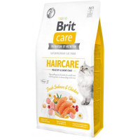 Сухий корм Brit Care Cat GF Haircare Healthy & Shiny Coat для котів, догляд за шкірою і шерстю, лосось та курка, 7 кг Сухий корм Brit Care Cat GF Haircare Healthy & Shiny Coat для котів, догляд за шкірою і шерстю, лосось та курка, 7 кг