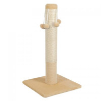 Дряпка Природа Д04 стовпчик з чотирма бубонами, бежева, 36х36х67 см Дряпка Природа Д04 стовпчик з чотирма бубонами, бежева, 36х36х67 см