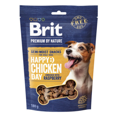 Ласощі для cобак Brit Premium Semi-moist Snacks Chicken with Raspberry напіввологі з куркою і малиною 180 г Ласощі для cобак Brit Premium Semi-moist Snacks Chicken with Raspberry напіввологі з куркою і малиною 180 г