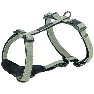Шлея Trixie CityStyle H-harness для собак бавовна S–M 42–60 см 15 мм світло-сіра Шлея Trixie CityStyle H-harness для собак бавовна S–M 42–60 см 15 мм світло-сіра
