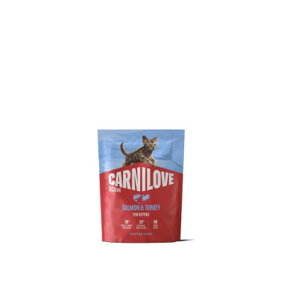 Корм сухий Carnilove Active Salmon & Turkey Kitten для кошенят лосось та індичка 400 г Корм сухий Carnilove Active Salmon & Turkey Kitten для кошенят лосось та індичка 400 г