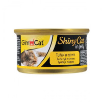 Вологий корм GimCat Shiny Cat для котів, тунець і сир, 70 г Вологий корм GimCat Shiny Cat для котів, тунець і сир, 70 г
