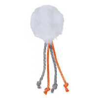 Іграшка Trixie М'ячик хутряний для котів, з пером, 4 см Іграшка Trixie М'ячик хутряний для котів, з пером, 4 см