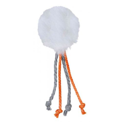 Іграшка Trixie М'ячик хутряний для котів, з пером, 4 см Іграшка Trixie М'ячик хутряний для котів, з пером, 4 см