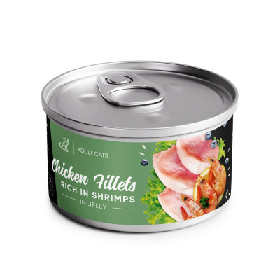 Корм вологий Savory Chicken Fillets rich in Shrimp in Jelly for Adult Cats філе курки з креветками в желе для дорослих котів Корм вологий Savory Chicken Fillets rich in Shrimp in Jelly for Adult Cats філе курки з креветками в желе для дорослих котів